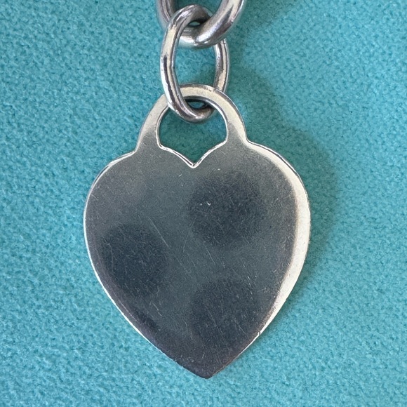 Tiffany & Co. .925 Engravable  Heart Tag Choker 16" - Picture 15 of 16